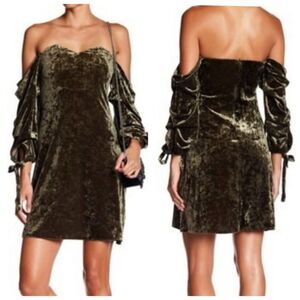 Practical Magic Romeo & Juliet Green Velvet Whimsigoth Mini Dress Medium NEW